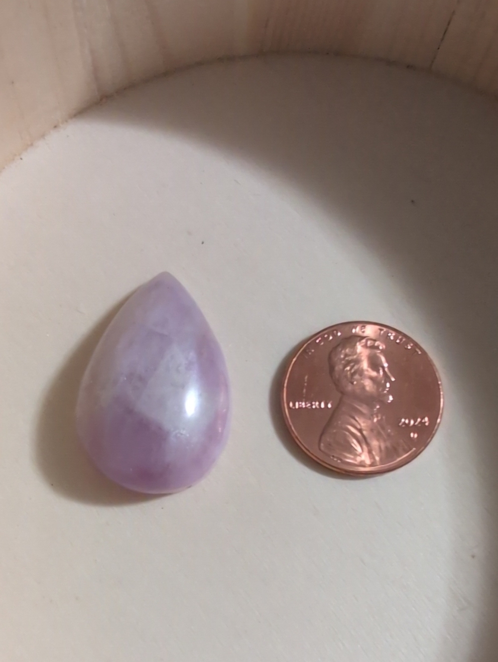 Kunzite Teardrop Stone Pendant - Unbranded